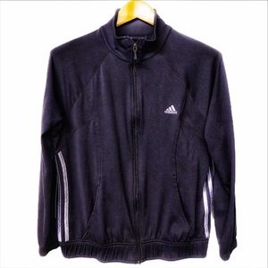 Classic Dark Purple Adidas Track Jacket